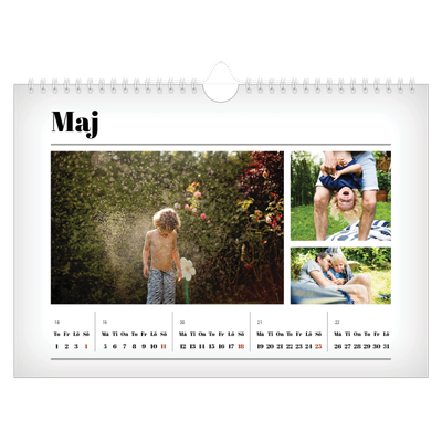 Fotokalender A4 Enkel — Tidningsstil [omslag]