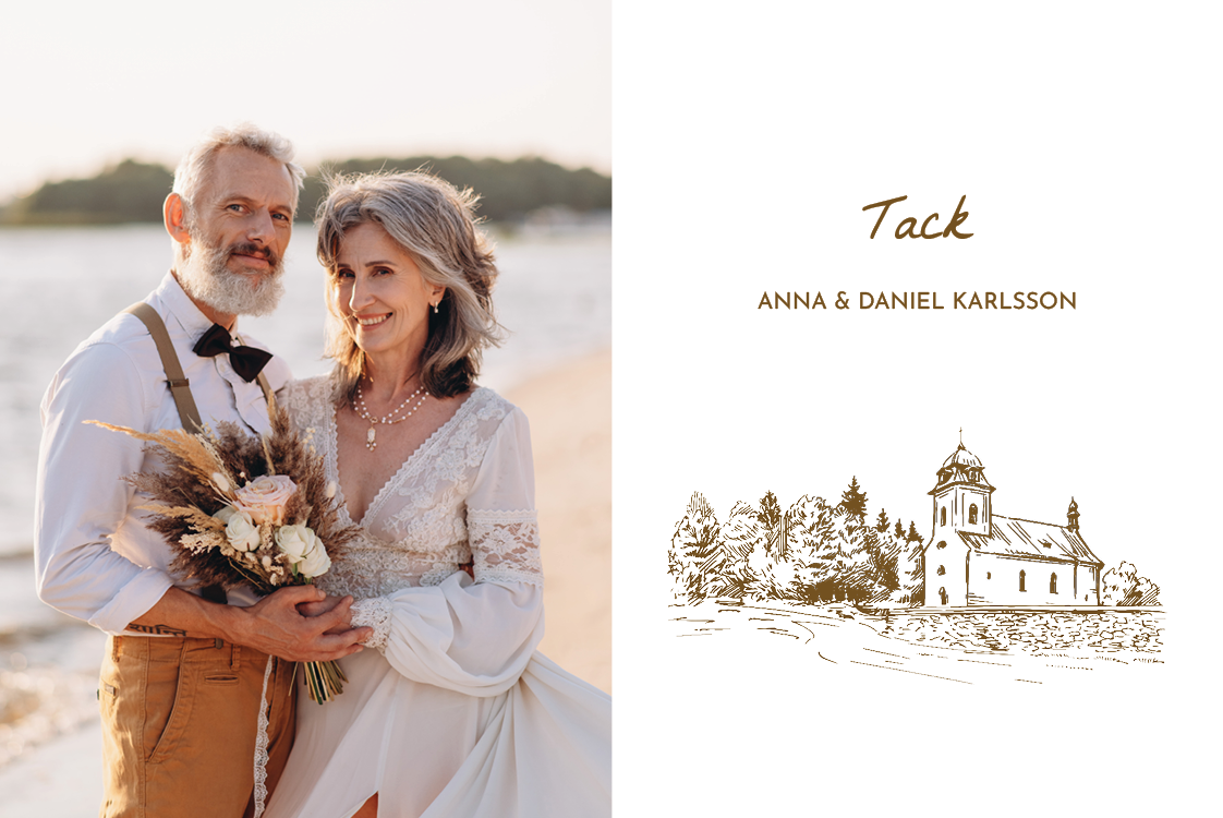 Tack — Bröllopsskisser