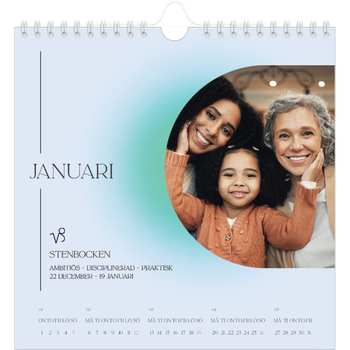 Fotokalender Kvadratisk — Stjärnteckens färger