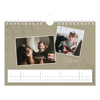 Fotokalender A5 Enkel — Jordnära [Februari]