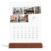 Skrivbordskalender med träställ - Stående — Stadssemester (vit) [Januari]