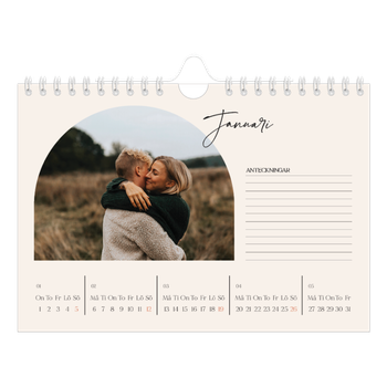 Fotokalender A5 Enkel — Minnen i valv