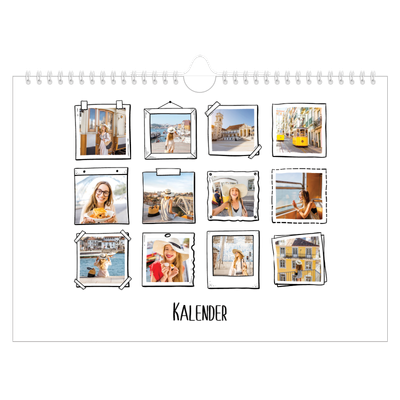 Fotokalender A4 Enkel — Albumögonblick [omslag]
