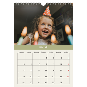 Fotokalender A3 Enkel — Pastellkapitel