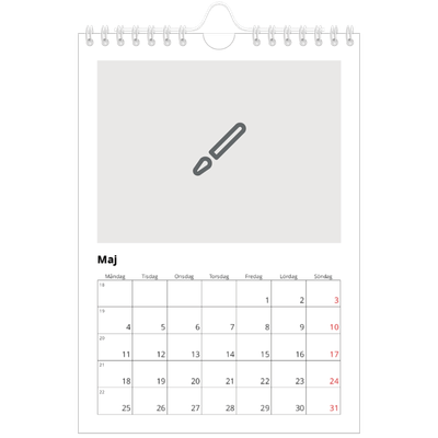 Fotokalender A5 Enkel — Designa din egna fotoprodukt [omslag]
