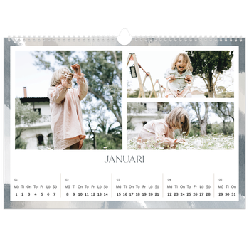 Fotokalender A3 Enkel — Borsteffekt