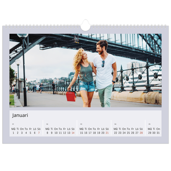 Fotokalender A3 Enkel — Snygga färger