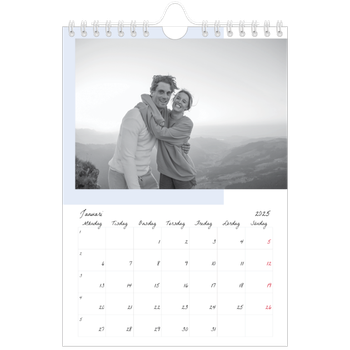 Fotokalender A5 Enkel — Färgglada ramar