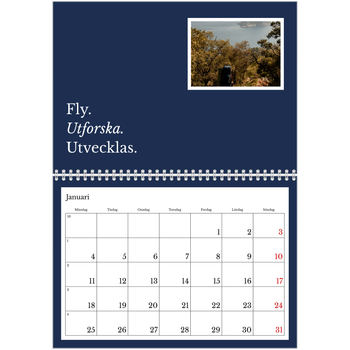 Fotokalender A3 Klassisk — Redaktionell Jord
