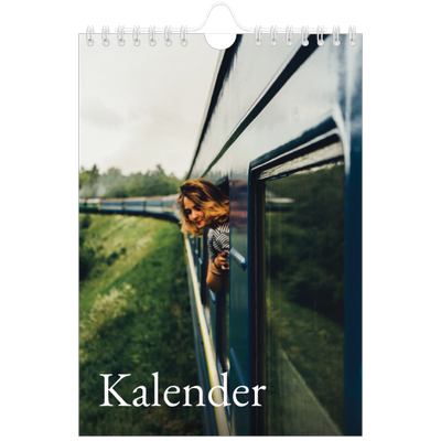 Fotokalender A5 Enkel — Enkel serif-teckensnitt [omslag]