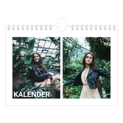 Fotokalender A5 Enkel — Stor månad [omslag]