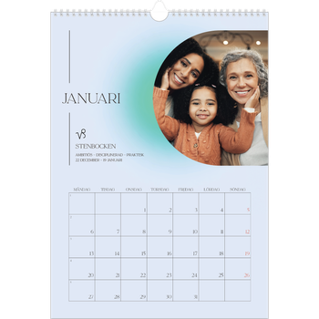 Fotokalender A3 Enkel — Stjärnteckens färger