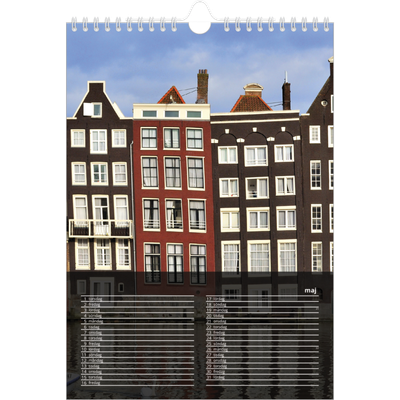 Fotokalender A4 Enkel (20 x 30 cm) — Transparent kalender [omslag]