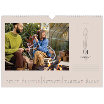 Fotokalender A3 Enkel — Enkel botanisk