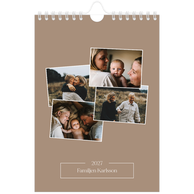 Fotokalender A5 Enkel — Skapade minnen [omslag]