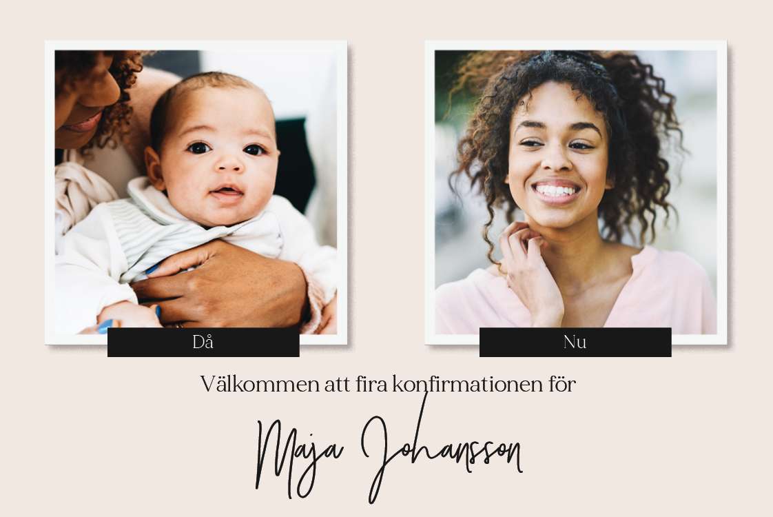 Inbjudningar — Då och nu