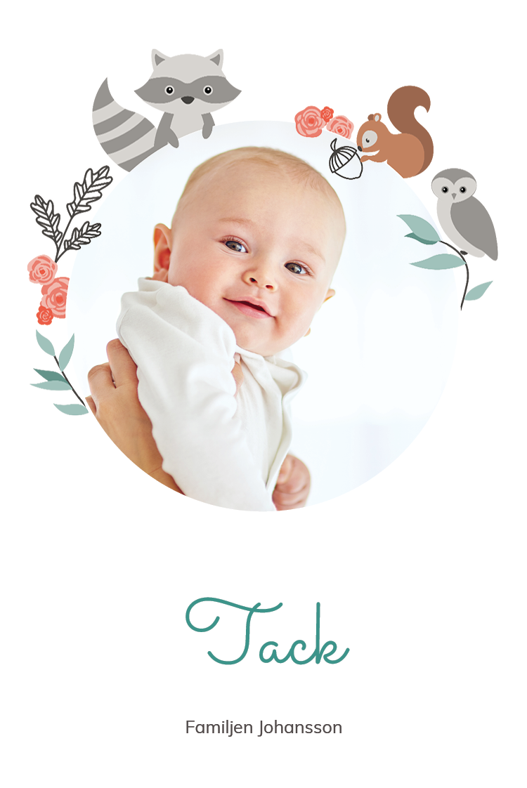 Tack — Ram av skogens djur