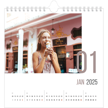 Fotokalender Kvadratisk — Antal månader