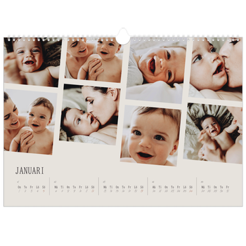 Fotokalender A3 Enkel — Dynamiska bilder