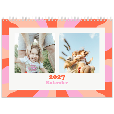 Fotokalender A3 Klassisk (30 x 40 cm) — Färgglada mönster [omslag]