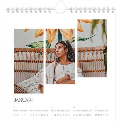 Årskalender kvadratisk — Resemosaiker [Januari]