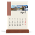 Skrivbordskalender med träställ - Stående — Världens sevärdheter [April]