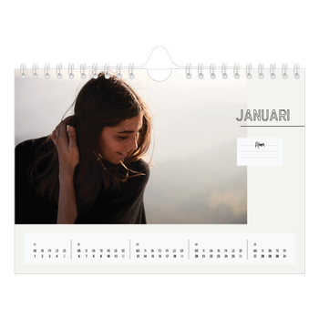 Fotokalender A5 Enkel — Notat till dig själv