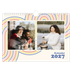 Fotokalender A4 Enkel — Retro ränder [omslag]