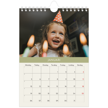 Fotokalender A5 Enkel — Pastellkapitel