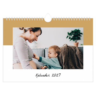 Fotokalender A4 Enkel — Kalenderlista [omslag]