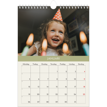 Fotokalender A4 Enkel — Pastellkapitel