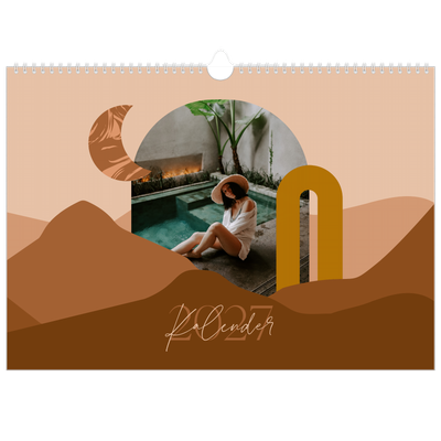 Fotokalender A3 Enkel — Neutrala berg [omslag]