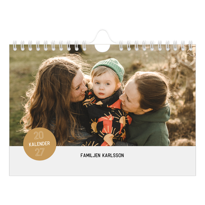 Fotokalender A5 Enkel — Fotoklistermärke [omslag]