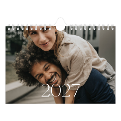 Fotokalender A5 Enkel — Stora bilder [omslag]