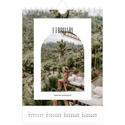 Fotokalender A5 Enkel — Det öppna valvet [Februari]