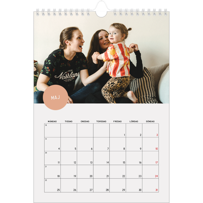 Fotokalender A4 Enkel (20 x 30 cm) — Fotoklistermärke [omslag]