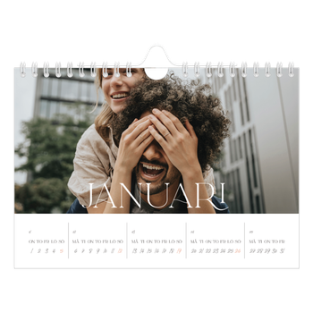 Fotokalender A5 Enkel — Stora bilder