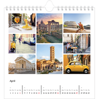 Årskalender kvadratisk — Bildgaller [April]