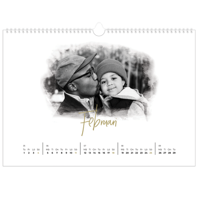 Fotokalender A3 Enkel — Fotoeffekter [Februari]