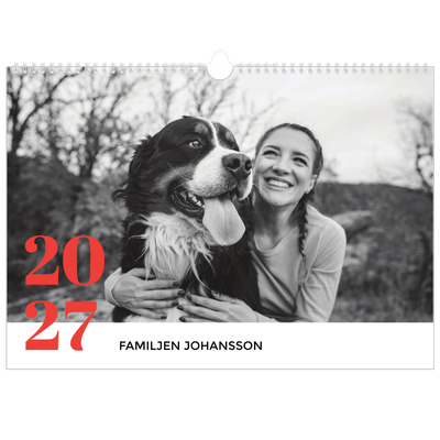 Fotokalender A3 Enkel — Storslaget år [omslag]