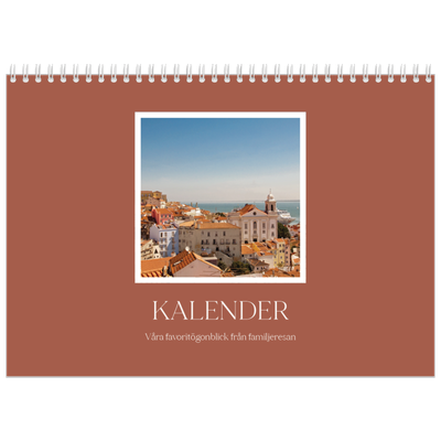 Fotokalender A3 Klassisk (30 x 40 cm) — Klassiska färger [omslag]