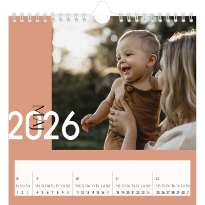 Årskalender kvadratisk — Överlappande text [omslag]