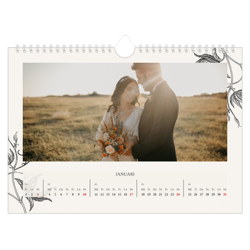 Fotokalender A4 Enkel — Bläck & murgröna