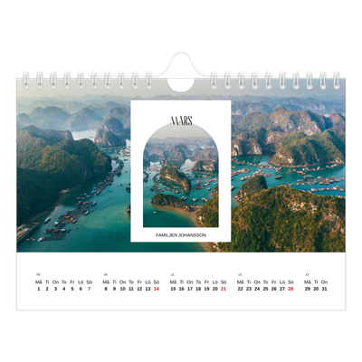 Fotokalender A5 Enkel — Det öppna valvet [Mars]