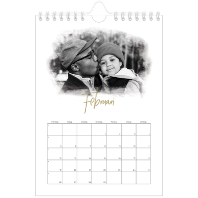 Fotokalender A5 Enkel — Fotoeffekter [Februari]