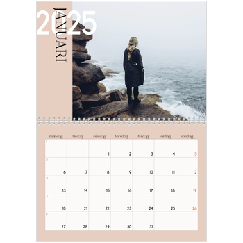 Fotokalender A3 Klassisk — Överlappande text