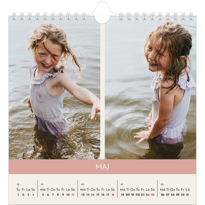 Årskalender kvadratisk — Pastellkapitel [omslag]