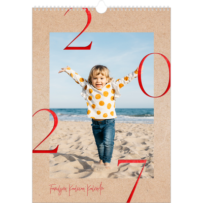 A3 Årskalender — Röda detaljer [omslag]