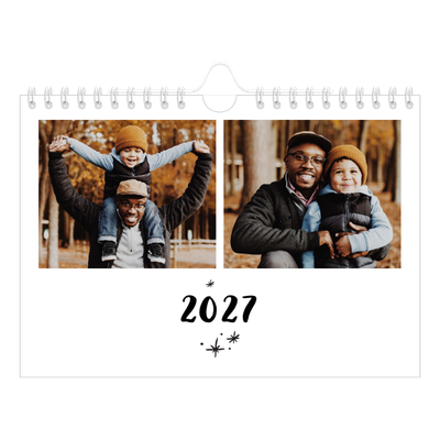 Fotokalender A5 Enkel — Handskriven [omslag]
