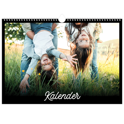 Fotokalender A3 Enkel — Svart [omslag]